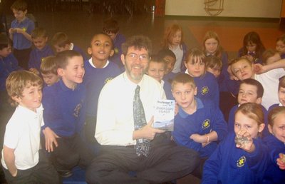 Image of Peter visiting St Mary's Primary School, Beaminster, Dorset